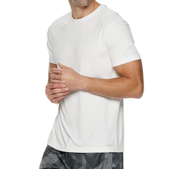 NEW Men's Tek Gear Core Tee Activewear Shirt T-Shirt White - Picture 1 of 1